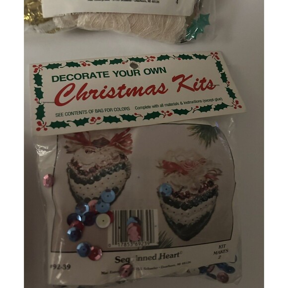 Merri Mac Decorate Your Own Christmas Kits Vintage Lot of 8 NEW SEALED - Picture 9 of 16